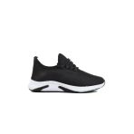 Siyah Beyaz Triko Hafif Unisex Spor Ayakkabı