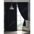 Siyah Blackout Karartma Işık Geçirmez Güneşlik Kalın Perde (En x Boy - Pilesiz Tek Kanat) - 170 x 170 cm