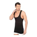Siyah Body Form Pamuklu Erkek Korse Atlet, S, İM511-1-198IGP103437