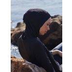 Siyah Boğazlı Deniz Tesettür Bonesi STANDART