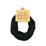 Siyah Boyunluk Bandana Buff Saç Bandı Maske Balaklava Toka
