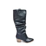 Siyah Büzgülü Dallas Kadın Çizme J404040109
