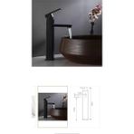 Siyah Çanak Lavabo Bataryası Mat Siyah Lavabo Bataryası Kare Modern Tasarım
