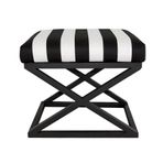 Siyah Çapraz Ayaklı Zebra Puf