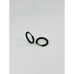 Siyah Çelik Erkek Küpe Çap (12 Mm) Kalınlık (2 Mm) - Ekp0033