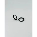 Siyah Çelik Erkek Küpe Çap (9 Mm) Kalınlık (2 Mm) - Ekp0034