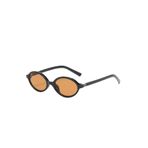 Siyah Çerçeve Kahverengi Cam Delova Vintage & Retro Unisex Güneş Gözlüğü