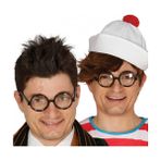 Siyah Çerçeveli Numarasız Camlı Öğrenci Şaka Gözlüğü 1 Adet (4172)