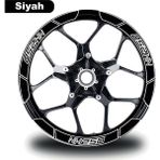 Siyah Cf Moto 250 Nk Geniş Jant Sticker Etiket Modeli - Çok Renkli