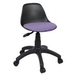 Siyah Çocuk Çalışma Sandalyesi | Makyaj Masası Sandalyesi, Ders Koltuğu, Ofis Taburesi - 100 kg Kap. (Mor)