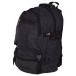 Siyah Dağcı Sırt Çantası Kanvas Kumaş 50LT 501 Outdoor Çanta