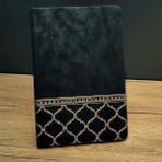 Siyah Deri Defter - Çok Renkli - Düz - Standart