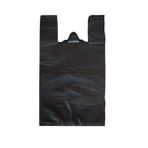Siyah Dökme Market Poşeti Torbası - Hışır Atlet Poşet - Mini Boy - 20 X 35 Cm. - 20 Kg.