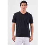 Siyah Düz Erkek T-Shirt - Slim Fit