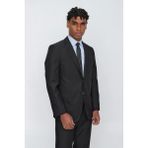 Siyah Düz Gabardin Mono Yaka 2 Düğme 6 Drop Comfort Fit Basic Takım Elbise 1001250009_001 - 54 - 4 Drop
