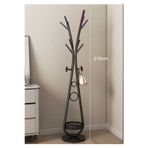 Siyah Elbise Askılığı Raflı Design Konfeksiyon Askısı Ayaklı Askılık 30*170 CM 1113-CN