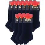 Siyah Erkek Kısa Spor Çorap 9 Çift - Çok Renkli