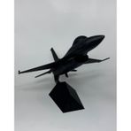 Siyah f16 Savaş Uçağı Modeli Siyah Renk 15 CM Ev Ofsi Dekoratif Obje