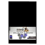 Siyah Fon Kartonu 50x70 cm 120 Gr 1 Adet 50*70 Fon Kartonu Hamurundan Boyama Orjinal Tam Siyah Renk