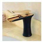 Siyah Gold Şelale Lavabo Bataryası