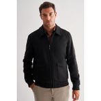 Siyah Gömlek Yaka Casual Slim Fit Esnek Mont 1007255122 - 56