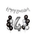 Siyah Gümüş Lateks Yaş Balon Seti, 4