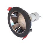 Siyah Gümüş Sıva Altı Spot Cob Led Armatür GU10 5W Beyaz Işık