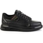 Siyah Hakiki Deri Erkek Sneaker E01398142843