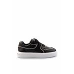 Siyah Hakiki Deri Kadın Sneaker K01480136703