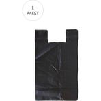 Siyah Hışır Atlet Poşet Mini Boy 22X31 cm 1 Paket Takriben 500 Adet