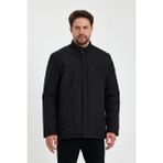 Siyah Içi Kalın Kürklü Klasik Rüzgar ve Su Geçirmez Mont&kaban - 2XL