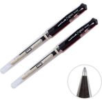 Siyah Imza Kalemi UM-153 Signo Broad Roller Kalem 1,0 mm 2 Adet - 1.00mm x Standart x Siyah