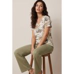 Siyah İnci desenli Viskon Örme Pijama Takım26119131