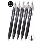 Siyah Jel Uçlu Pilot Kalem 5 Adet Uniball Jetstream SXN-150S 1.0 mm Basmalı Pilot Kalem Roller Uçlu Likit Mürekkepli