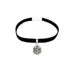 Siyah Kadife Kadın Aşk Düğümü Kazaziye Choker Tasma Kolye BS2539