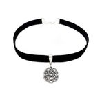 Siyah Kadife Kadın Aşk Düğümü Kazaziye Choker Tasma Kolye
