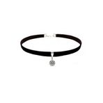 Siyah Kadife Kar Tanesi Kadın Choker Tasma Kolye BS2666