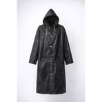 Siyah Kapüşonlu Çıtçıtlı Eva Yağmurluk Rüzgar ve Suya Dayanıklı Unisex Standart Boy BX-SNK4XYWDYBIFU