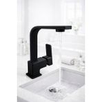 Siyah Kare Lavabo Bataryası-Eviye Lavabo Bataryası