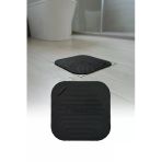 Siyah Kare Silikon Gider Kapağı Koku Önleyici Lavabo Banyo Mutfak Gider Tıkacı 14.5 Cm