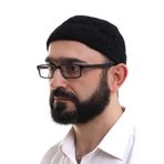 Siyah Katlamalı Sade Desen Kışlık Kadife Takke Şapka