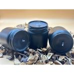 Siyah Kavanoz ve Soya Mum Bodrum Mandalina Kokulu Soya Mum 210 cc 3 Adet