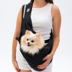 Siyah Kedi ve Köpek Taşıma Çantası, Rahat ve Şık Omuz Çantası - Ahşap