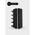 Siyah Kilitli Metal Ayakkabilik Mac5 - 5 Kapakli - 50X15x169 H