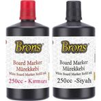 Siyah Kırmızı Yazı Tahta Kalem Mürekkebi 250ml 1 Adet Brons Tahta Kalemi Mürekkebi Kolay Silinebilir 250gr Okul Sınıf