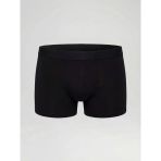 Siyah Kolay Giyilebilir Loose Fit Erkek Boxer 3'Lü