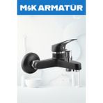 Siyah Krom Mix Banyo Bataryası Çeşmesi
