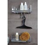 Siyah, Küçük Çekçek Tezgah Üstü ve Cam Çekpası 22x17cm