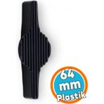Siyah Kulp Düğme 64 mm Çekmece Mutfak Salon Odası Mobilya Dolabı Dolap Kulpu Kulbu Plastik Kulp - 1