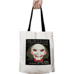 Siyah Kulplu Jigsaw Saw Clown Head Yıkanabilir Okul Omuz Çanta